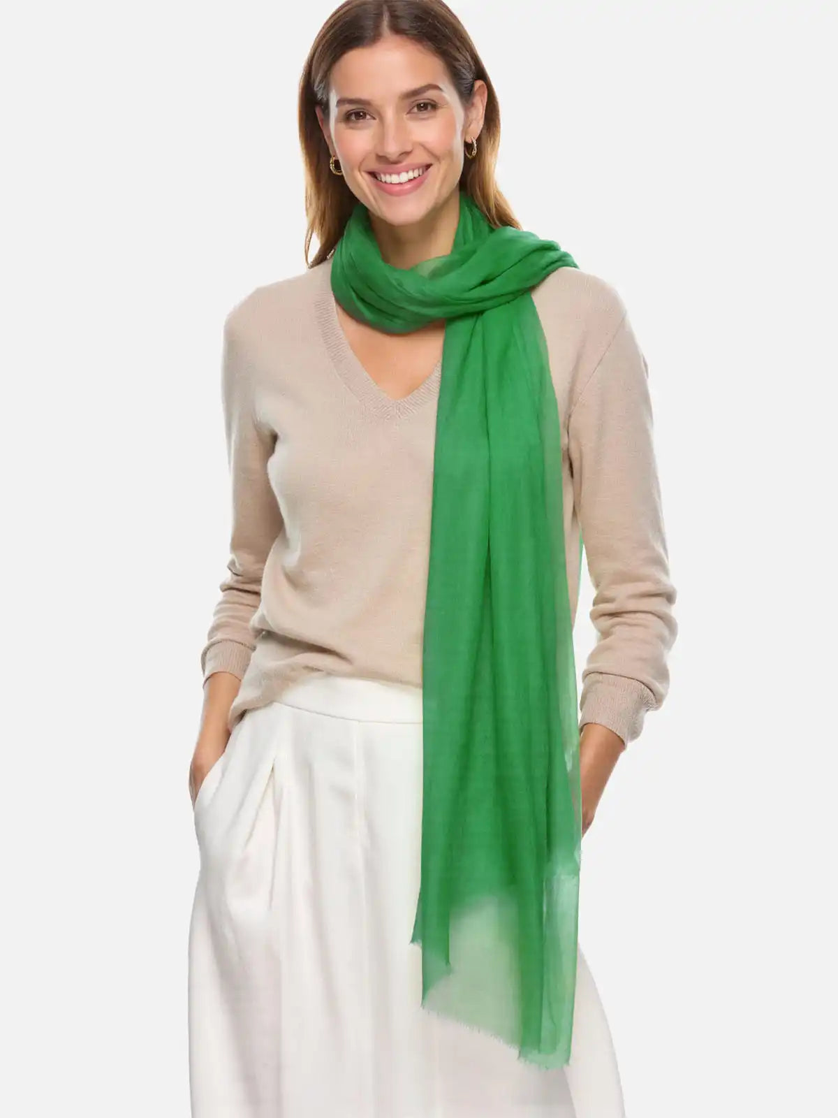 Featherlight Meadow Cashmere Scarf