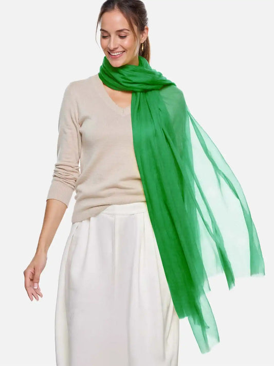 Featherlight Meadow Cashmere Scarf