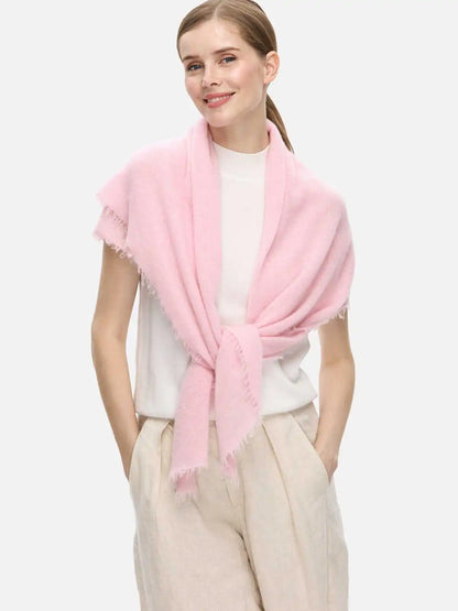 Pink CloudPuff Cashmere Scarf