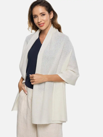 FlexKnit White Cashmere Wrap