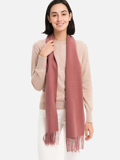 Dark Pink Cashmere Scarf