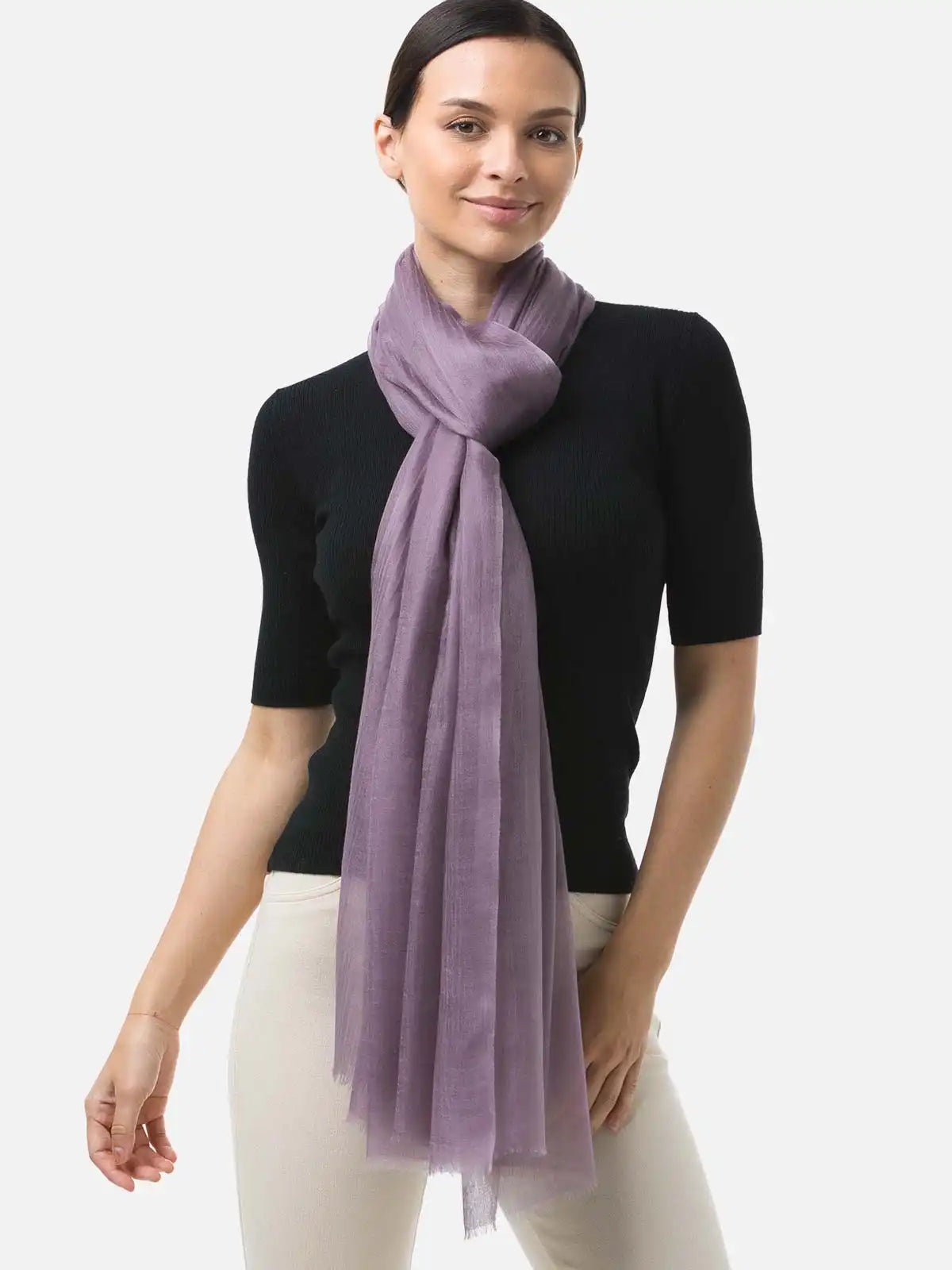 Featherlight Dusk Cashmere Scarf