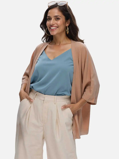 Mocha Silk Relax Cardigan