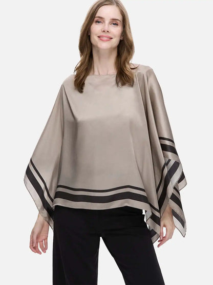 Taupe Silk Duo Wrap
