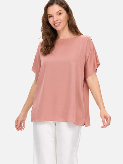 Rose Silk Ease Top