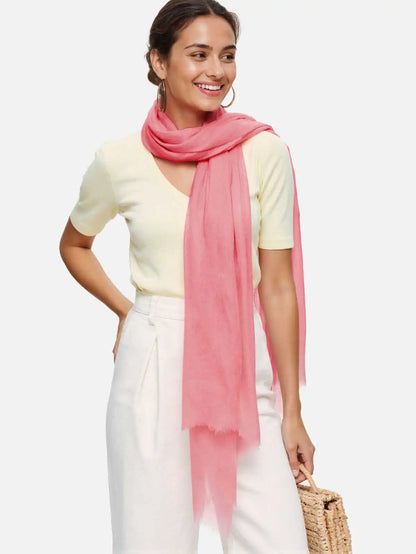 Featherlight Azalea Cashmere Scarf