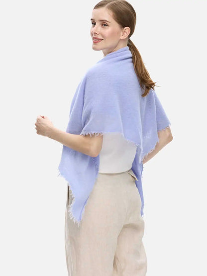 Cornflower Blue CloudPuff Cashmere Scarf