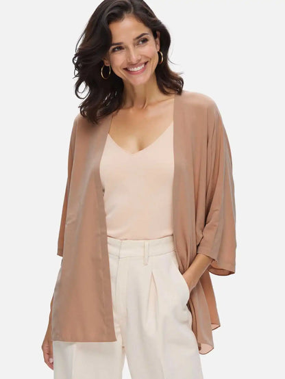 Mocha Silk Relax Cardigan