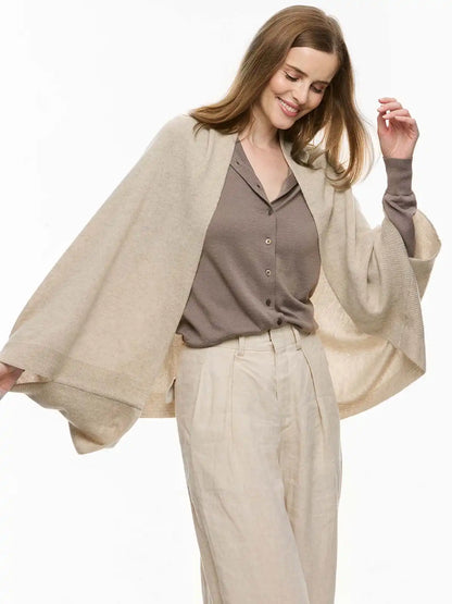 Ecru Wearable Cashmere Wrap
