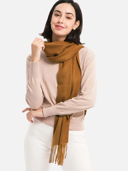 Golden Camel Cashmere Scarf