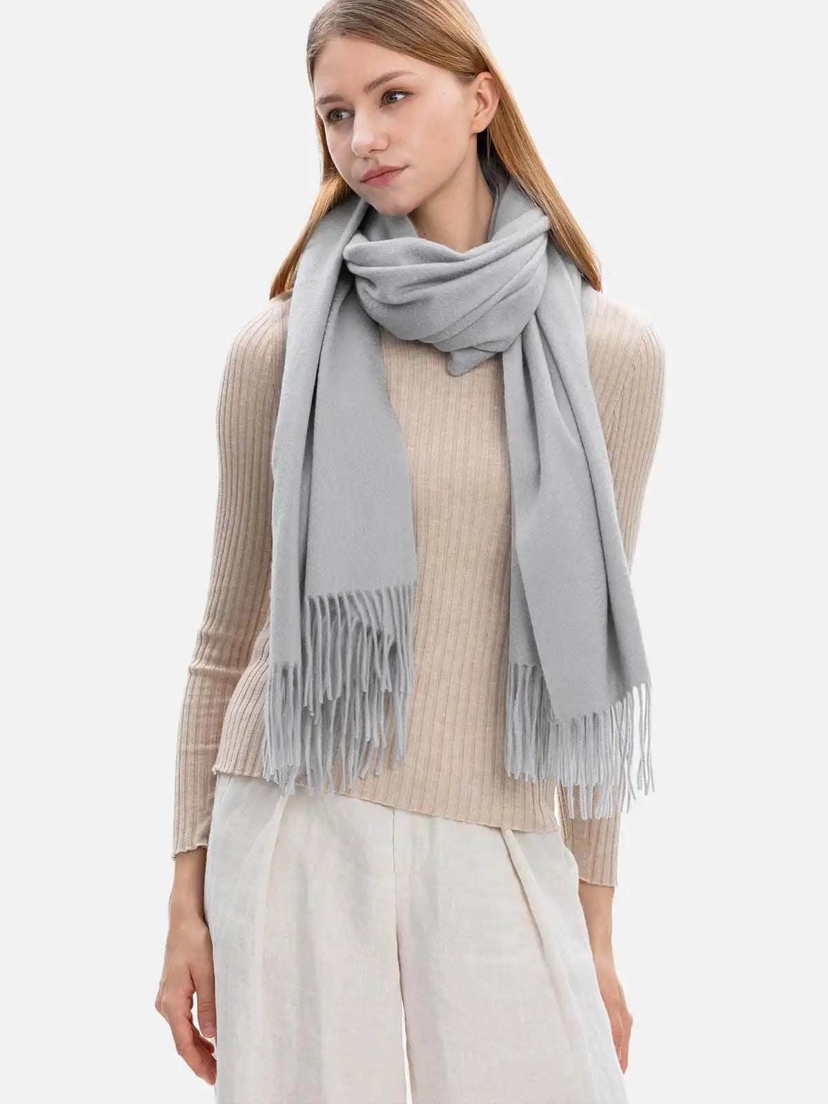 Silver Cashmere Wrap