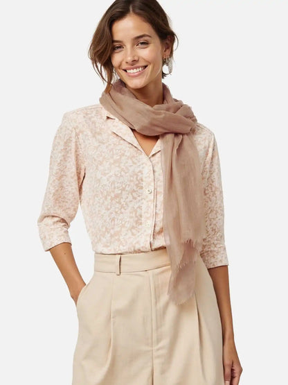 Featherlight Camel Cashmere Scarf