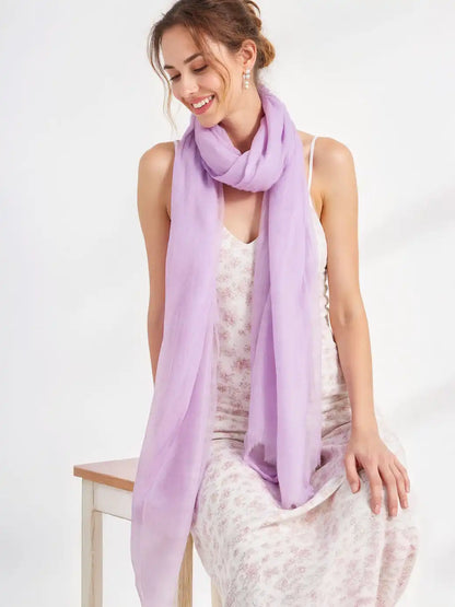 Featherlight Thistle Cashmere Scarf