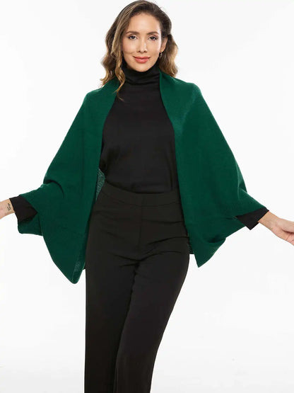 Emerald Green Wearable Cashmere Wrap