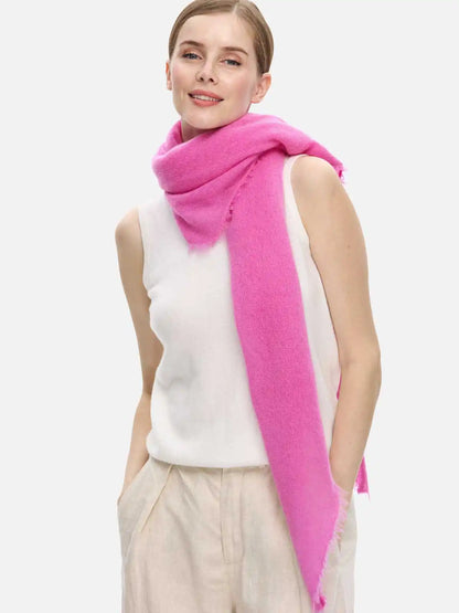 Fuchsia CloudPuff Cashmere Scarf