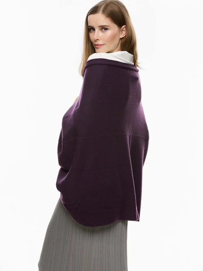 Purple Wearable Cashmere Wrap