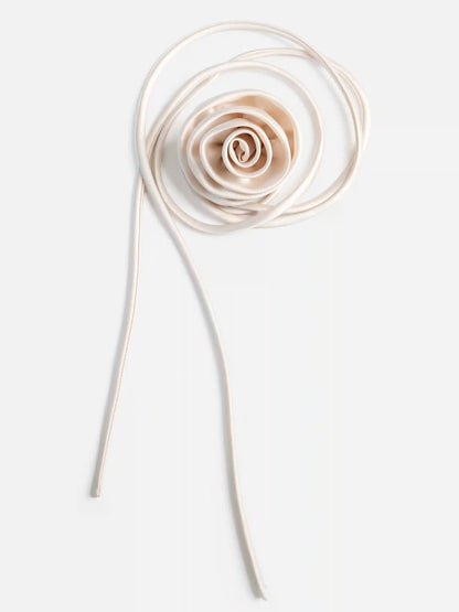 Ivory Floral Handmade Belt