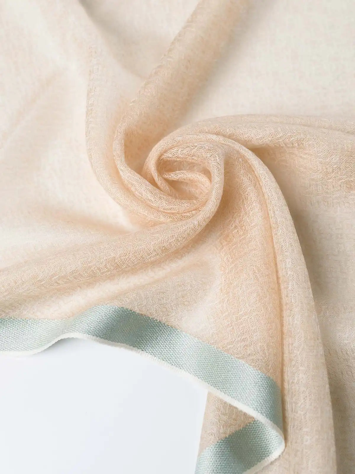 Square - Featherlight Beige Cashmere Scarf
