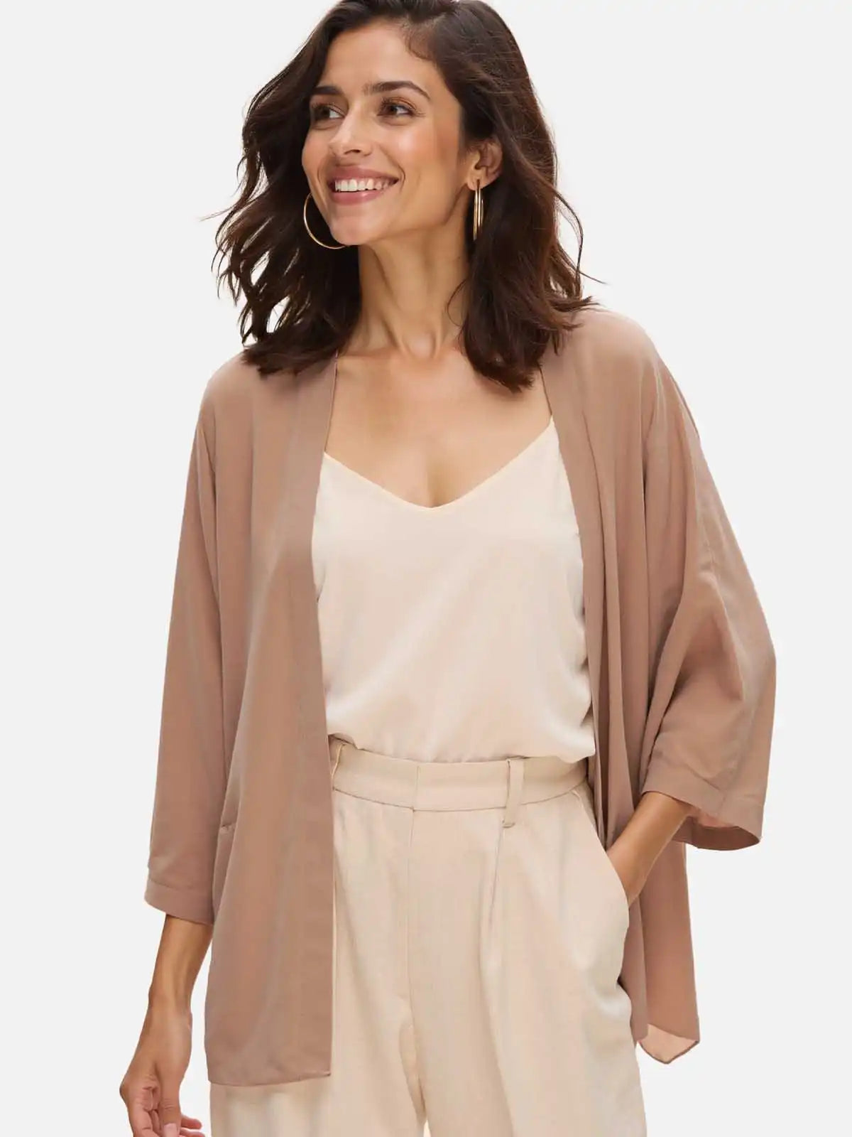 Mocha Silk Relax Cardigan
