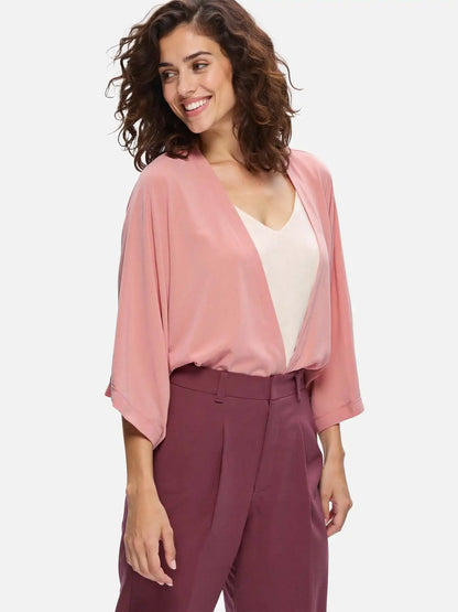 Dusty Rose Silk Relax Cardigan