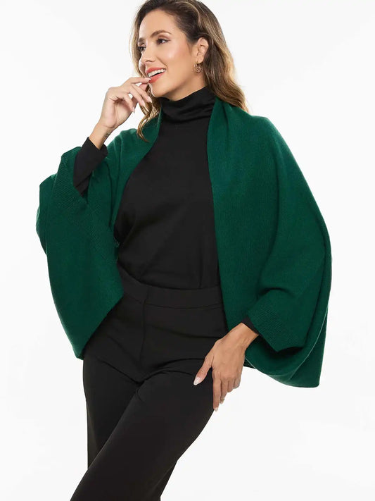 Emerald Green Wearable Cashmere Wrap