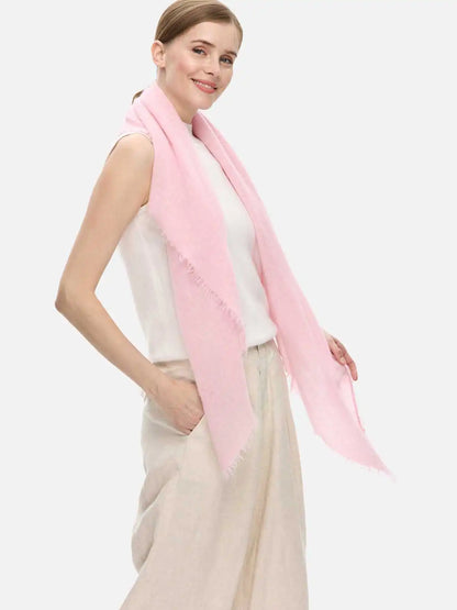 Pink CloudPuff Cashmere Scarf