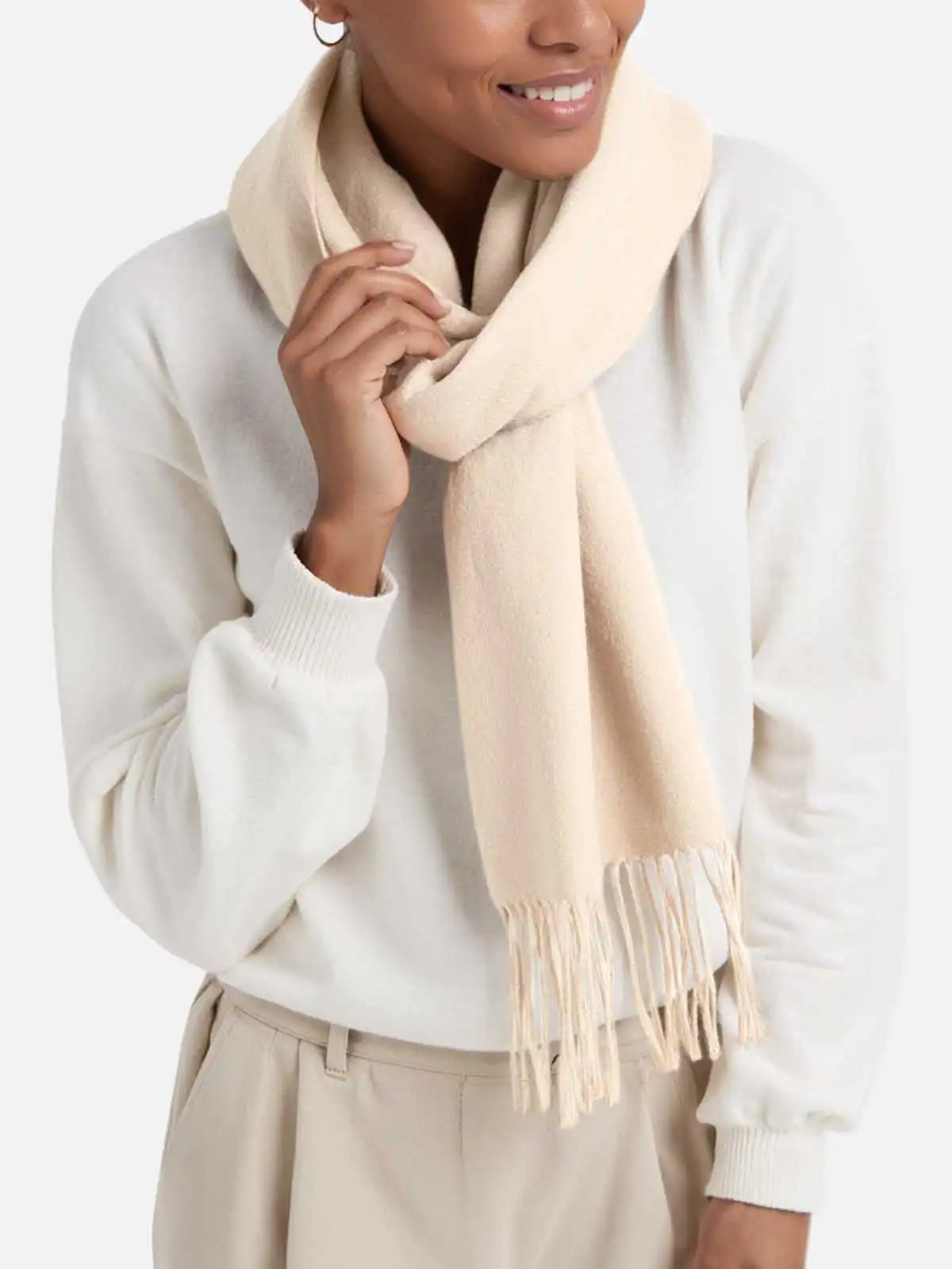 Almond Cashmere Scarf