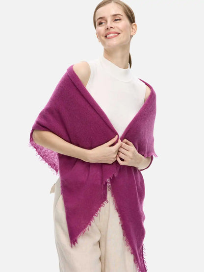 Plum CloudPuff Cashmere Scarf