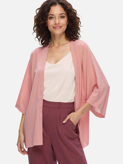 Dusty Rose Silk Relax Cardigan