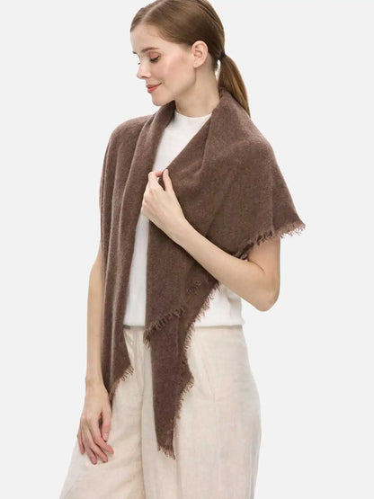 Brown CloudPuff Cashmere Scarf