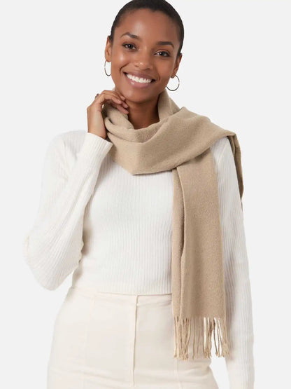 Ecru Cashmere Scarf