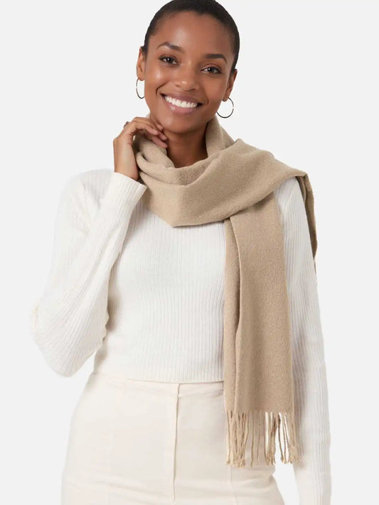 Ecru Cashmere Scarf