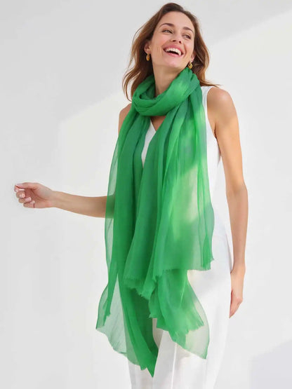 Featherlight Meadow Cashmere Scarf