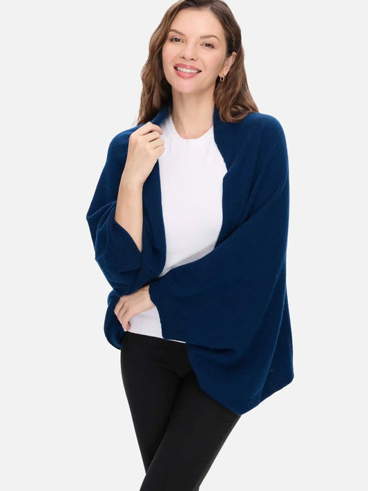 Midnight Navy Wearable Cashmere Wrap
