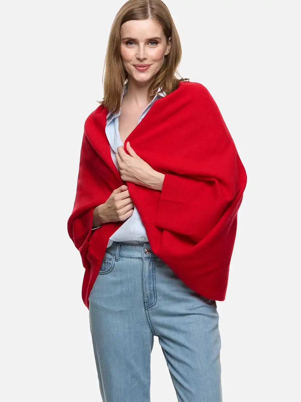 Red Wearable Cashmere Wrap