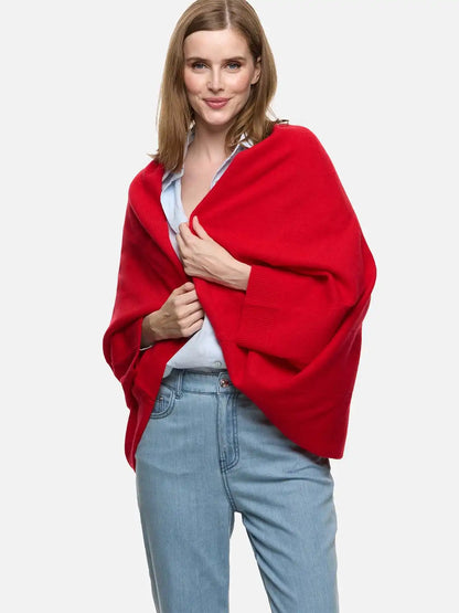 Red Wearable Cashmere Wrap