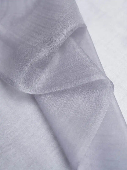 Featherlight Gray Cashmere Scarf