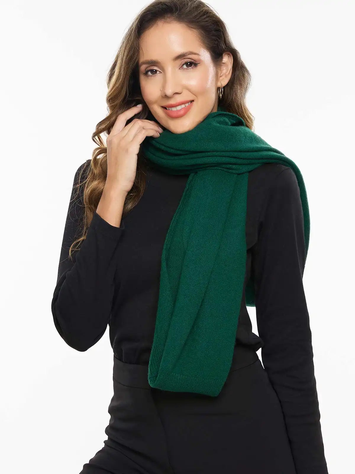 Emerald Green Wearable Cashmere Wrap