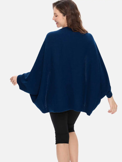 Midnight Navy Wearable Cashmere Wrap