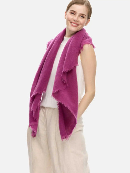 Plum CloudPuff Cashmere Scarf