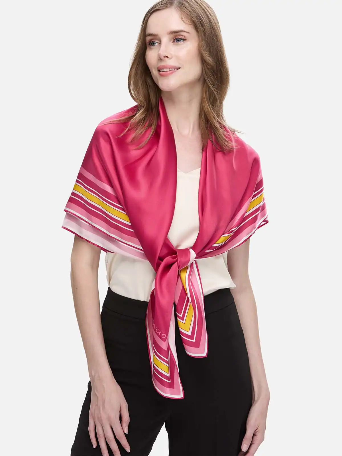 Fuchsia Silk Duo Wrap