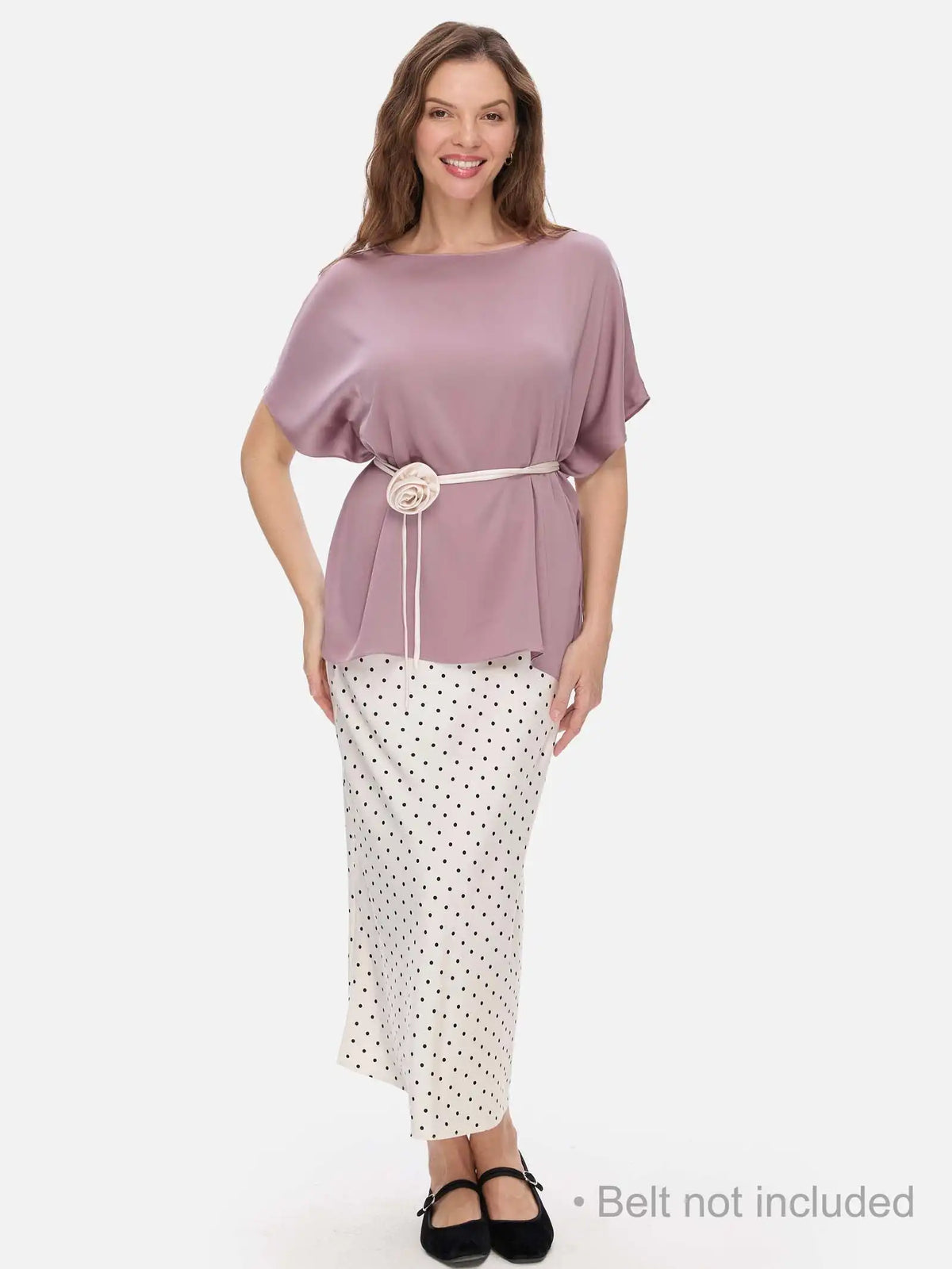 Mauve Silk Ease Top
