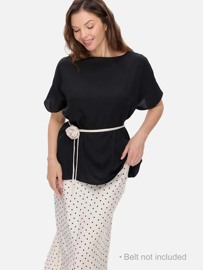 Black Silk Ease Top