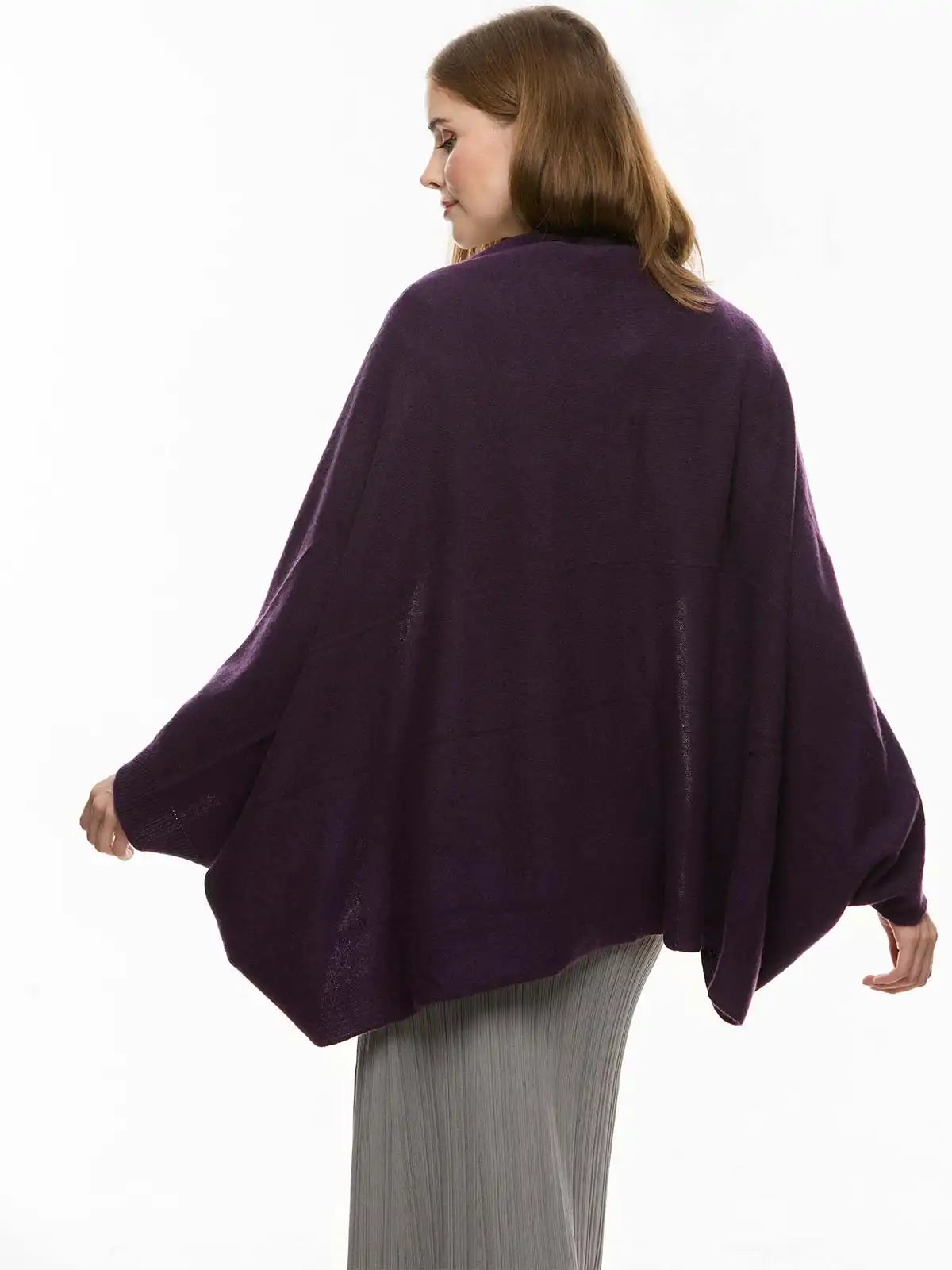 Purple Wearable Cashmere Wrap