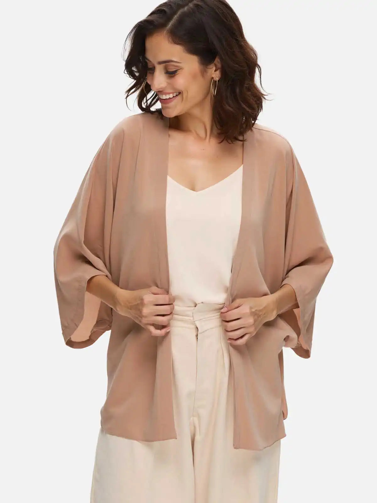 Mocha Silk Relax Cardigan