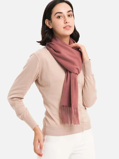 Dark Pink Cashmere Scarf