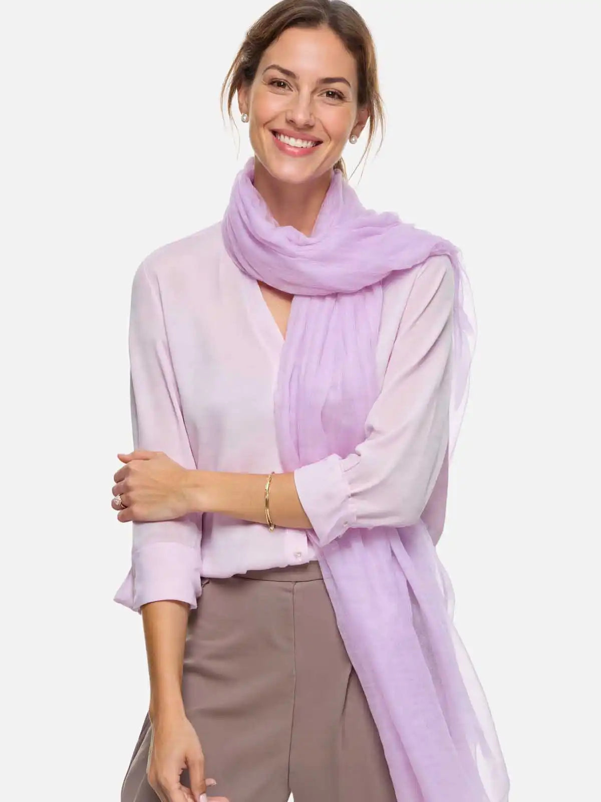 Featherlight Thistle Cashmere Scarf