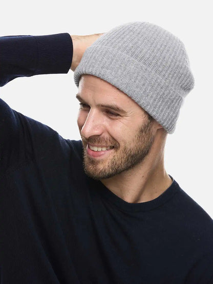 Gray Cashmere Beanie