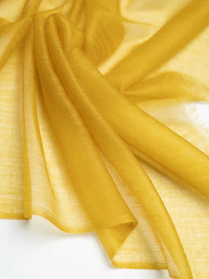 Featherlight Mustard Cashmere Scarf