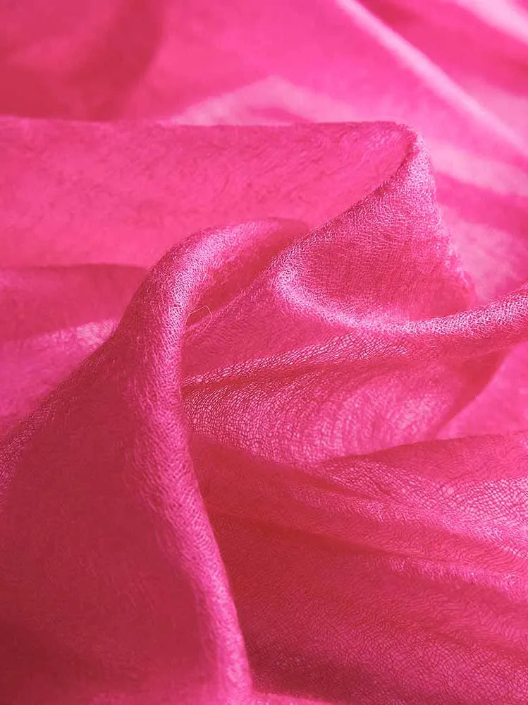 Featherlight Fuchsia Cashmere Scarf
